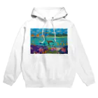 Junie貼り絵グッズのニューカレドニアのサンゴ礁 Hoodie