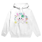 もぐもぐもぐ。のクールなうさぽ Hoodie