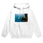 日常の一コマの水 Hoodie