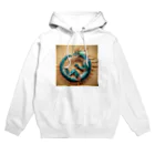 三の龍の龍の輪 Hoodie