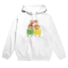 OmuPastaのチューリップとコザクラインコ Hoodie