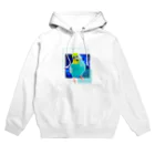 むーむー小屋のちびちゃんです！濃いめ用　青 Hoodie