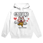 イラスト MONYAAT のぴんくまにあのありがとう Hoodie