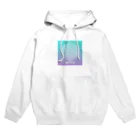 ワンダーシレールのワンダーシレール フラワーオブライフ・グラデーションシリーズ（グリーンパープル） Hoodie