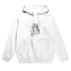 百合の筆のそんなにみつめないで！ドキドキしちゃうから♪かわいい猫のイラスト Hoodie