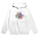 福モウフのぎゅうぎゅうウサギ（color） Hoodie