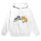 ほっこりアニマルキャラクターのコーギーのはなちゃん Hoodie