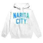 JIMOTOE Wear Local Japanの成田市 NARITA CITY ロゴブルー Hoodie