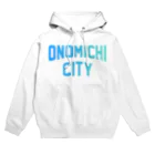 JIMOTOE Wear Local Japanの尾道市 ONOMICHI CITY ロゴブルー Hoodie