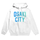 JIMOTO Wear Local Japanの大崎市 OSAKI CITY　ロゴブルー パーカー