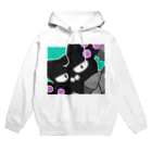 Kuloの下睫毛のねこがじっとみてる服 Hoodie