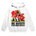 SAUNA JUNKIES | サウナジャンキーズのBE QUIET!(WHITE) Hoodie