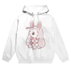 かわいいもののおみせ　いそぎんちゃくのぴえんうさ耳アマビエ　文字あり Hoodie