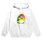 inkono shimobeのまんまるシロハラインコ Hoodie