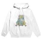 ゆるい動物グッズのぷっくりカエル Hoodie