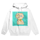 ミッキーの虫メガネとネコ Hoodie