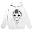 ばかおもちゃ支店のジッパーから見てくる猫 Hoodie