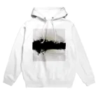 九太。の気まぐれショップの黒白ペンキくん Hoodie