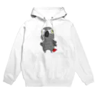 inkono shimobeのヨウム文字なし Hoodie