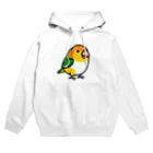 Cody the LovebirdのChubby Bird シロハラインコ Hoodie