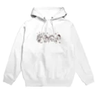 Andiamoの恐竜たちのクリスマス（茶） Hoodie