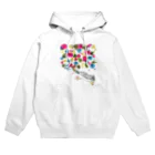 G3idaのお店のインクの足跡/リス Hoodie