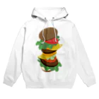 AWESOME HAMBURGERのダブルチーズバーガー Hoodie