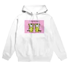 mikepunchのおにぎりキッズ・とらのいをかりるねこ（pink） Hoodie