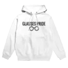 Gokiboの白GLASSES PRIDE パーカー