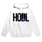 TROPiCALViBESのHODL DGB blackfont パーカー