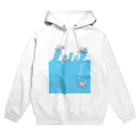 ネコグラシの人生波だらけネコ Hoodie