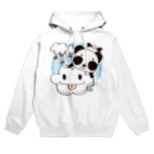 イラスト MONYAAT のズレちゃんとくもちゃん Hoodie