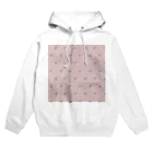 キャラメル色のメルちゃんのお昼寝ネコチャン 総柄ピンク Hoodie