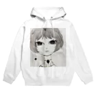 Rena Tsukiji - illustration goodsの憂いのまなざしガール Hoodie