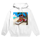 Happy Fun goodsの舞妓ねこバケーション Hoodie