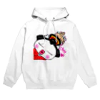 Happy Fun goodsの舞妓ねこ　接吻 Hoodie