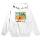 chimpotty shopのマンゴーパイパン食べたいな　背景＆ロゴ入りグッズ Hoodie