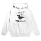 野鳥、カラスストアのI love hasibuto  ハシブト大好き Hoodie