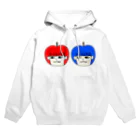 なづきの赤青あんごーさん Hoodie