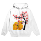 デザイン堂しまえながのインコちゃんのお花見デート Hoodie