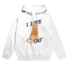 お猫様大好きナスビのシャツを着たトラ猫 Hoodie