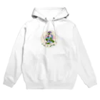 MizuHoイラストショップの傘風植物模様 Hoodie