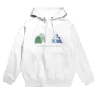 とほんSUZURI出張所の山と氷山 Hoodie