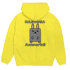 Ａ’ｚｗｏｒｋＳのハコウサ（黒） Hoodie:back