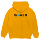 Ａ’ｚｗｏｒｋＳのWORLD(英字＋１シリーズ) Hoodie:back