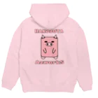 Ａ’ｚｗｏｒｋＳのハコブタ（ピンク） Hoodie:back