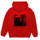 Ａ’ｚｗｏｒｋＳのアカイサケビ Hoodie:back