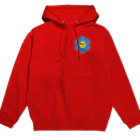 Bepppin3Companyのレトロフラワー★ブルー Hoodie