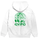 マチダタケルのSUZURIのお店のCYFC | CROSSING YOUTH FOOTBALL CLUB Hoodie:back