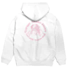 ガレージシェイクダウンのSD鬼っ子ピンク文字 Hoodie:back